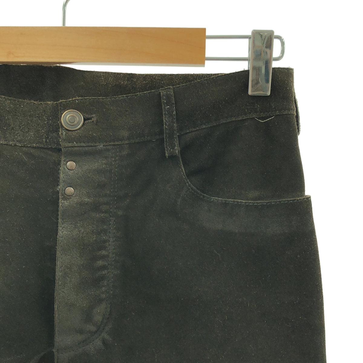 Maison Martin Margiela / メゾンマルタンマルジェラ | 2014SS | 牛革 スエード レザーパンツ | 44 | ダークブラウン | メンズ