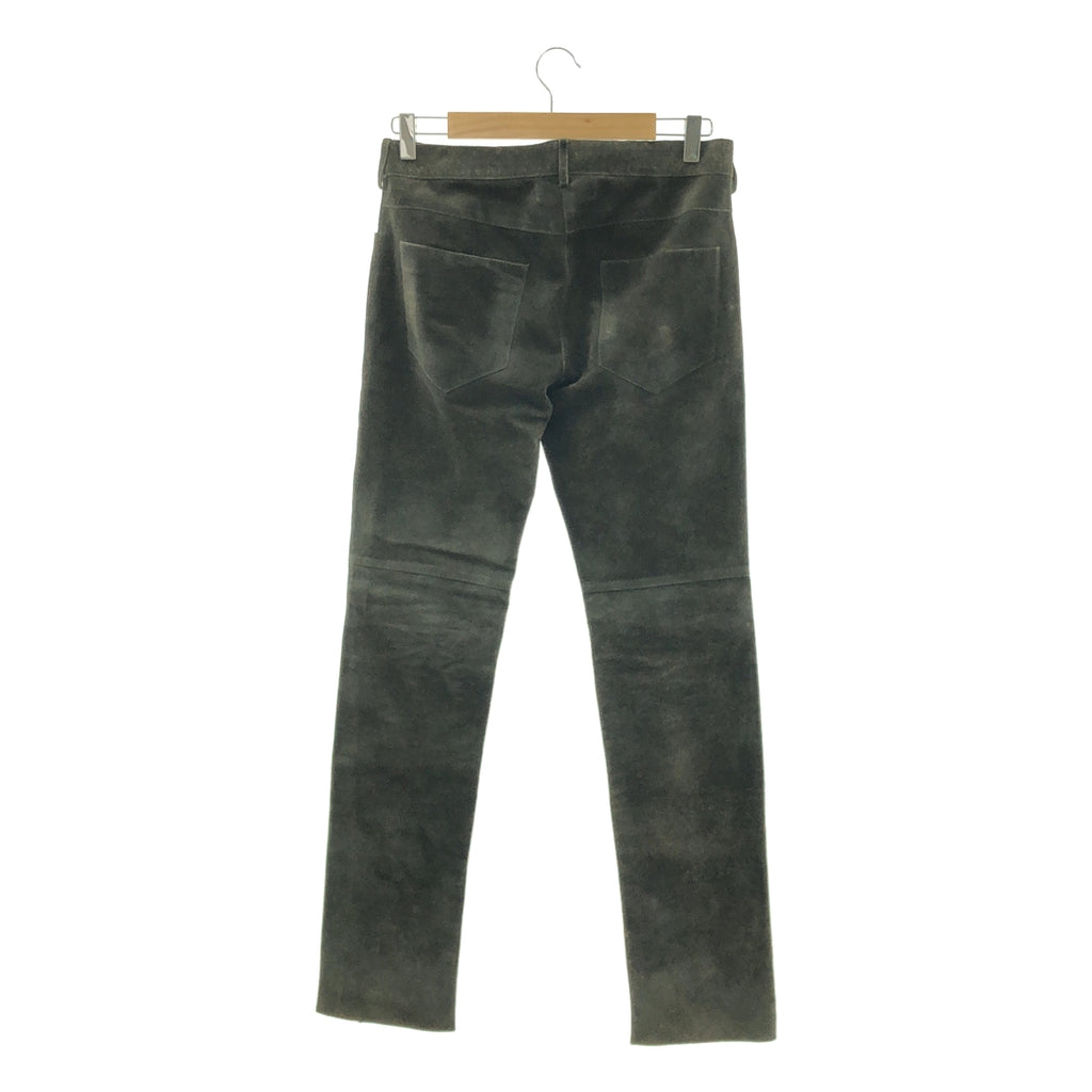 Maison Martin Margiela / メゾンマルタンマルジェラ | 2014SS | 牛革 スエード レザーパンツ | 44 | ダークブラウン | メンズ