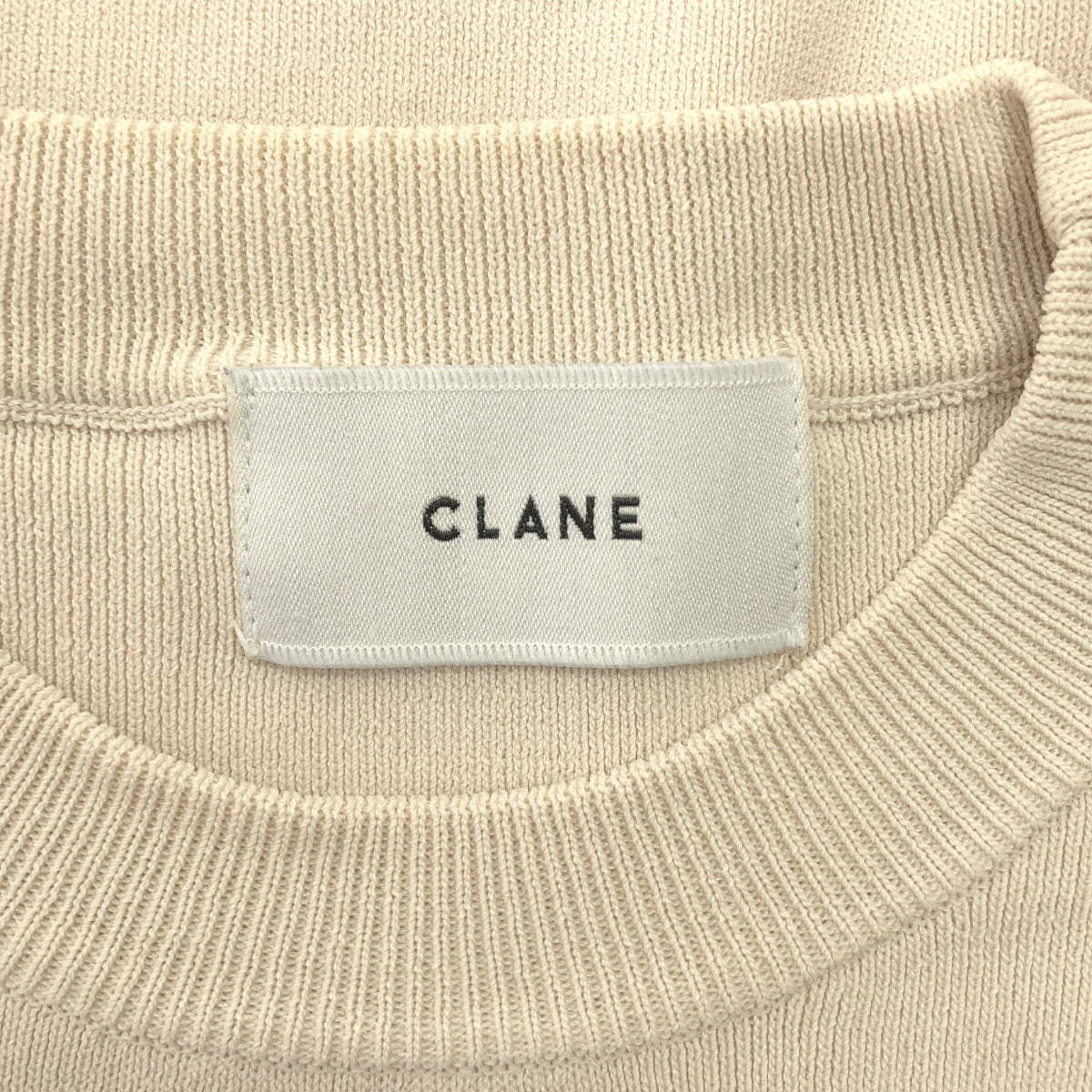 CLANE | 半袖基本款緊密針織衫 | 尺寸 1 | 女款