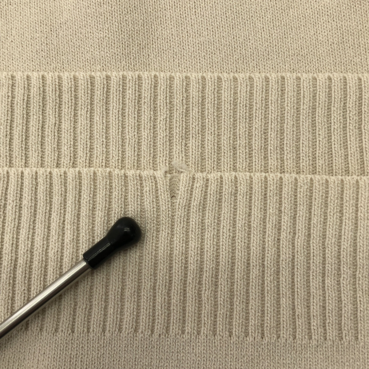 CLANE | 半袖基本款緊密針織衫 | 尺寸 1 | 米色 | 女款