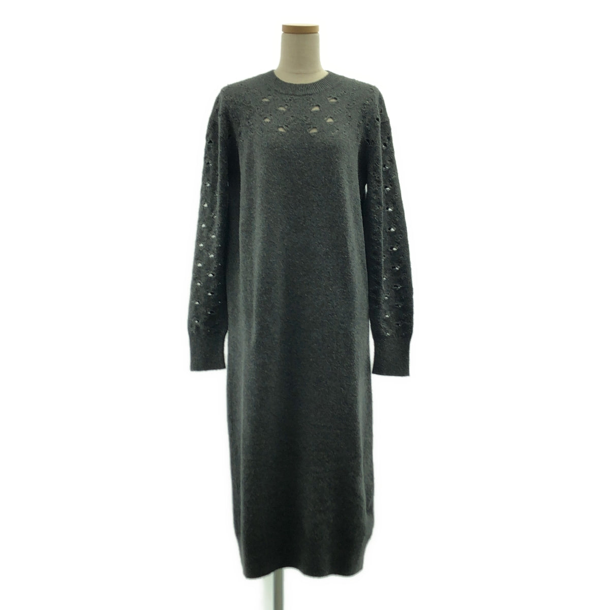 SEE BY CHLOE / シーバイクロエ | ウール ニット ワンピース | S | グレー | レディース