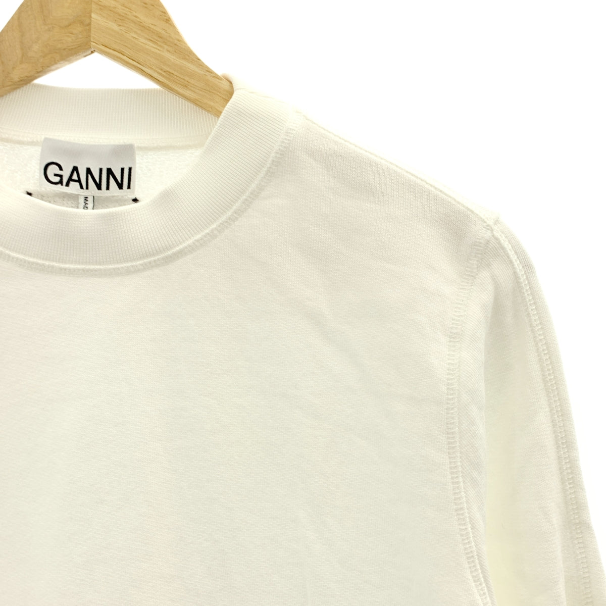 Ganni | Logo 貼片圓領衛衣 | S 碼 | 女款