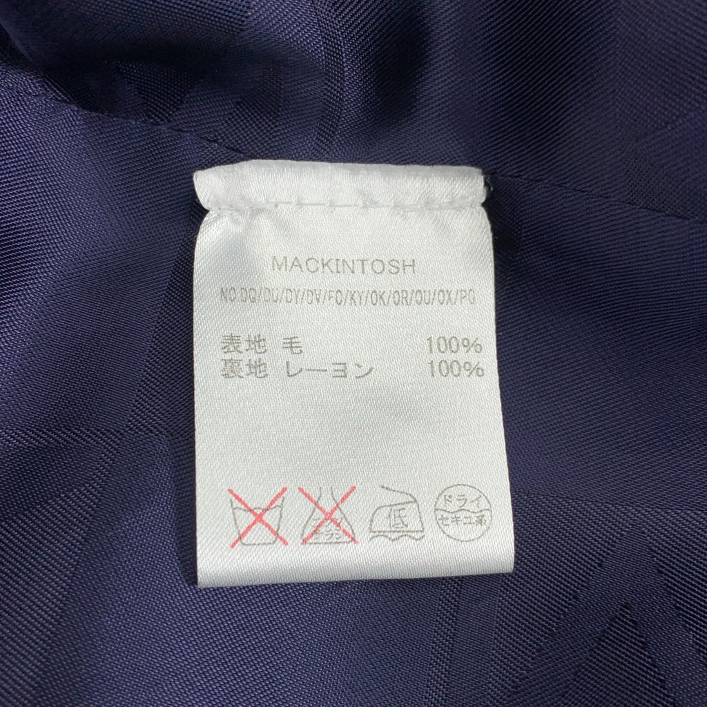 MACKINTOSH / マッキントッシュ | ウール ステンカラーコート | 36 |