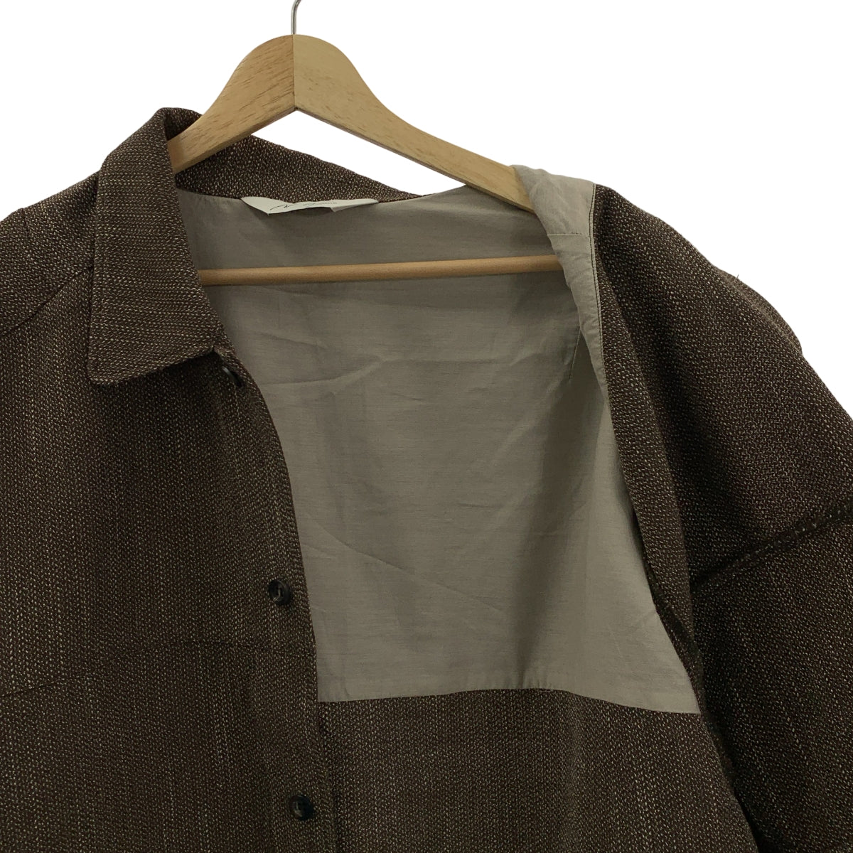 【新品未使用】ANCELLM VEGAN SUEDE WORK SHIRT VEGAN SUEDE WORK SHIRT BLOUSON(BROWN) – ANCELLM