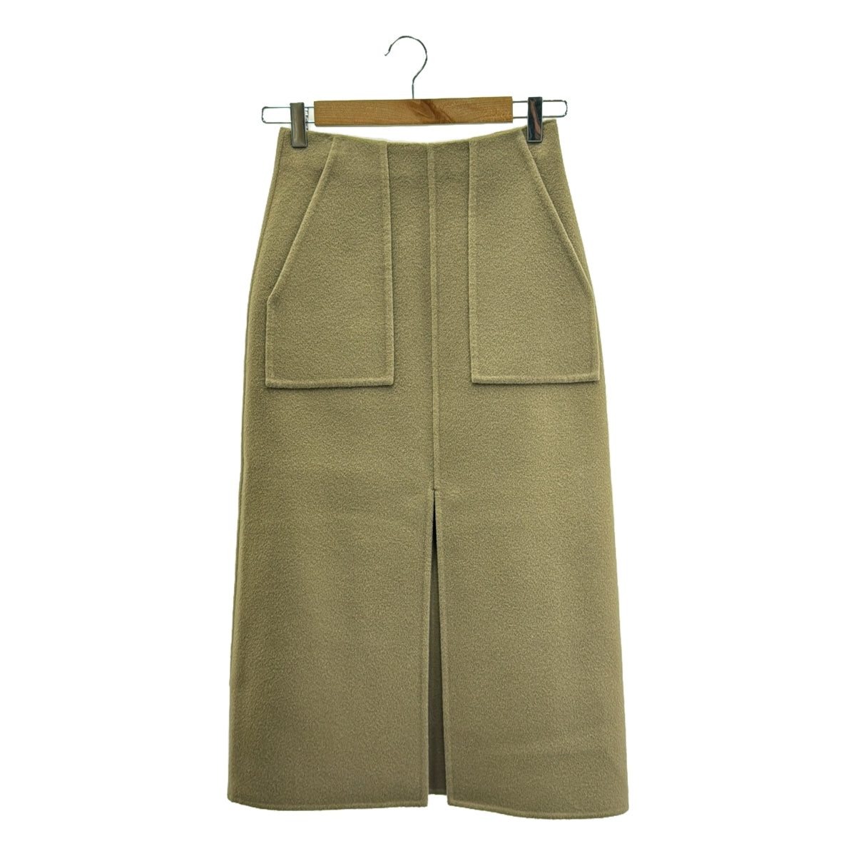 AURALEE | Beaver Melton Slit Skirt | 0 | Women's