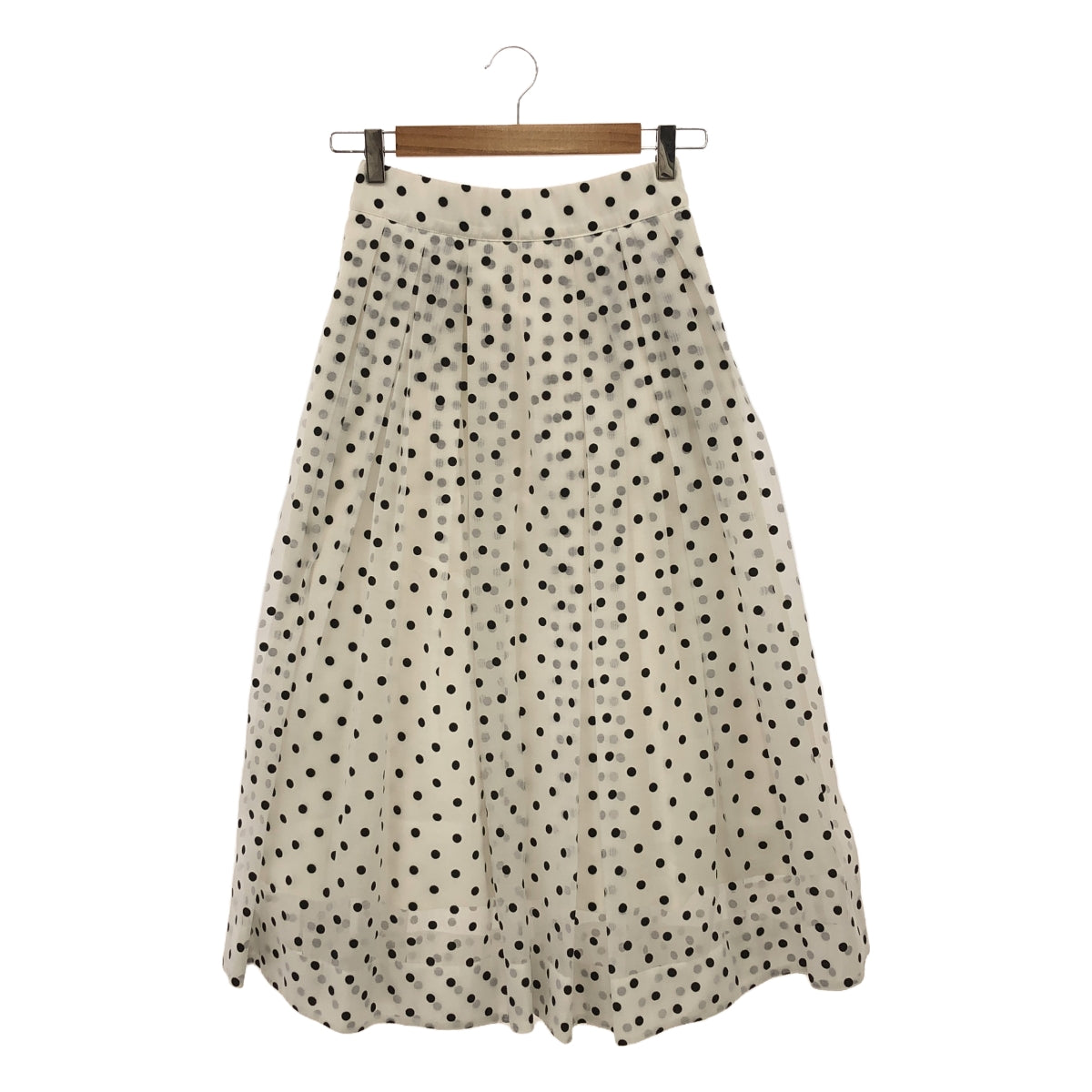 JENNE / Jenne | Sheer Dot Flare Skirt | M | Women's