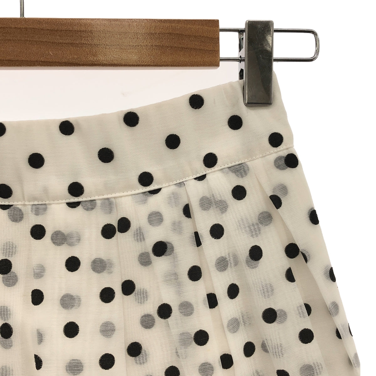 JENNE / Jenne | Sheer Dot Flare Skirt | M | Women's