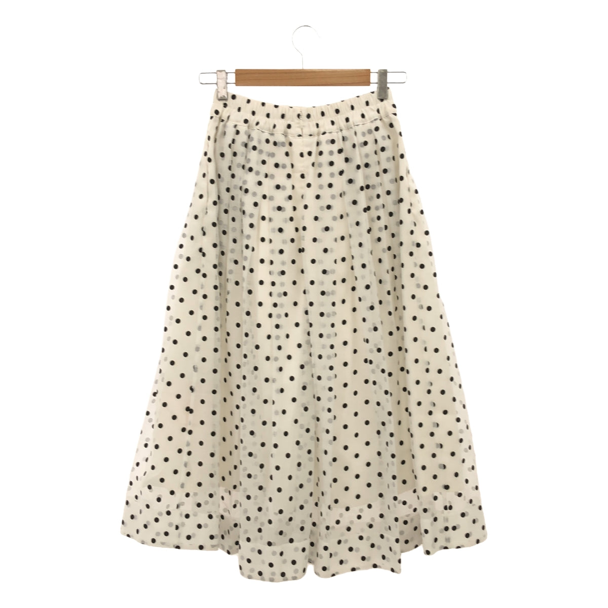 JENNE / Jenne | Sheer Dot Flare Skirt | M | Women's