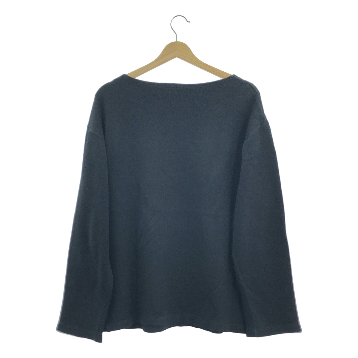 SAINT JAMES | 羊毛船領巴斯克針織毛衣 | T6 | 黑色 | 男款