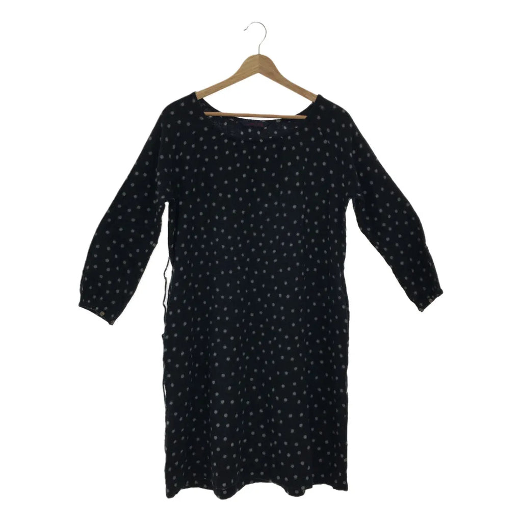 Umii 908 |羊毛圓點抽繩洋裝 | 2 |海軍 |女性的