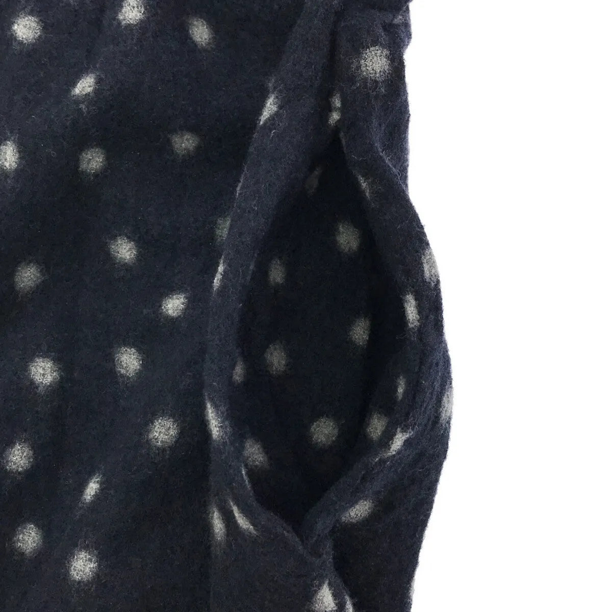 Umii 908 |羊毛圓點抽繩洋裝 | 2 |海軍 |女性的