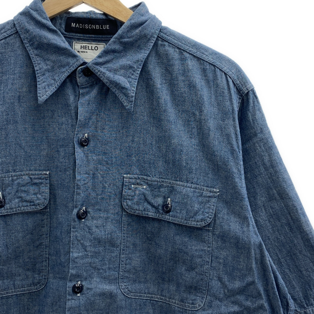 MADISON BLUE / マディソンブルー | × Ron Herman / ロンハーマン  HAMPTON Short Sleeve Shirt / ハンプトン  ロゴ オーバー シャツ ブラウス | 02（M) | メンズ