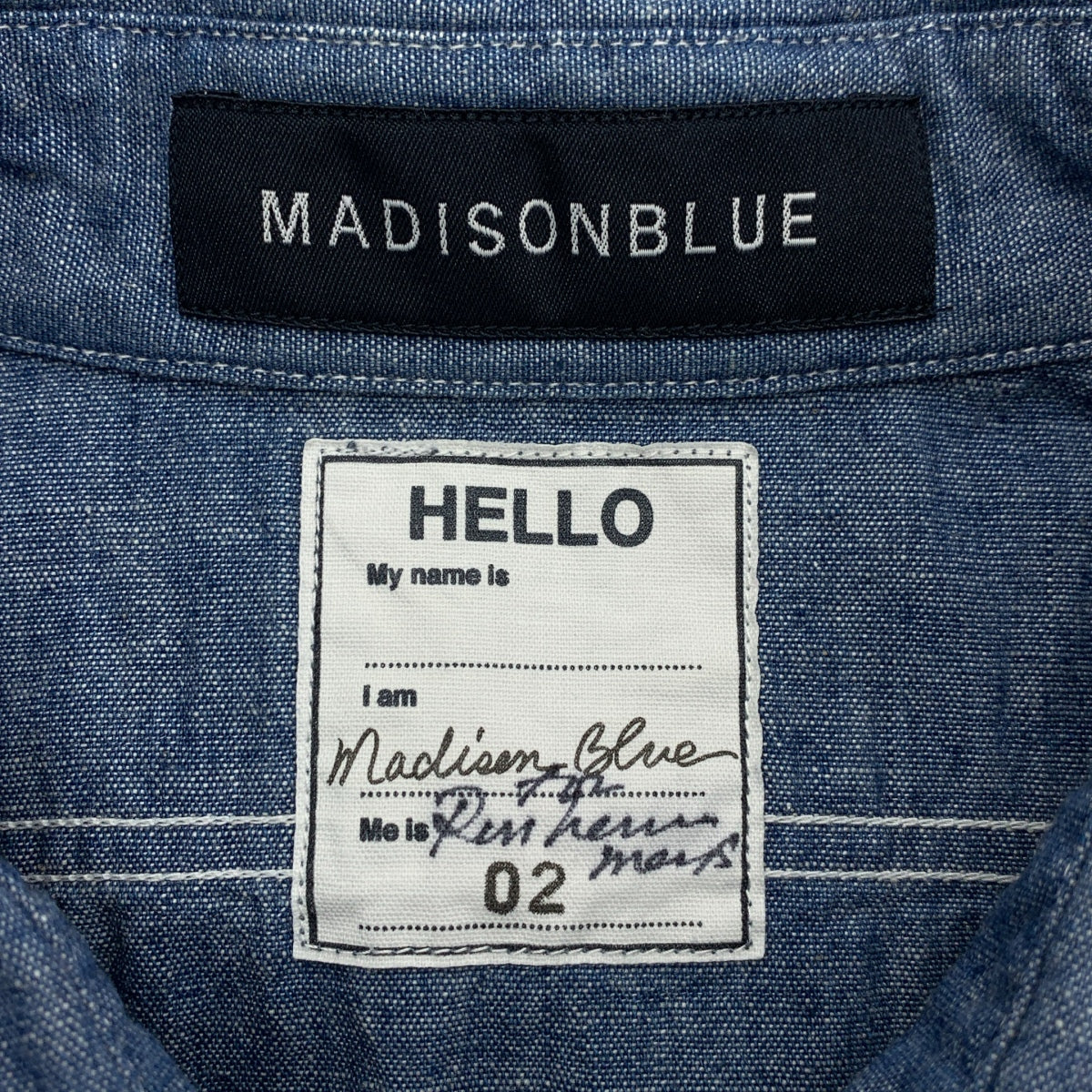 MADISON BLUE / マディソンブルー | × Ron Herman / ロンハーマン  HAMPTON Short Sleeve Shirt / ハンプトン  ロゴ オーバー シャツ ブラウス | 02（M) | メンズ