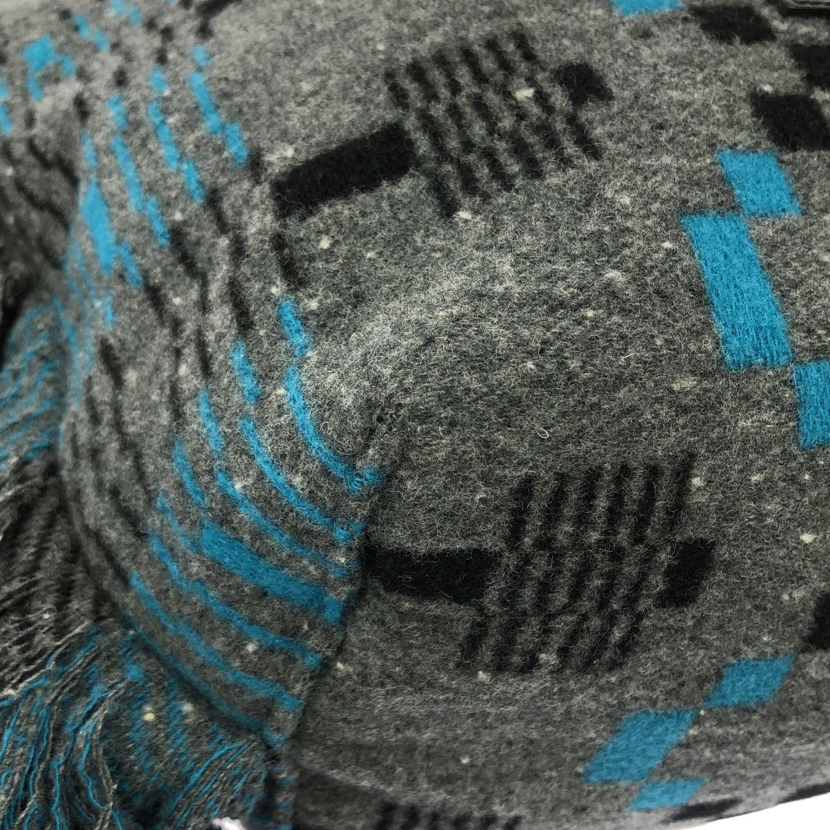 sacai / 사카이 | 2022AW | Geometric Jacquard Tote M 지오메트릭 자카드 토트 백 미디엄 | 그레이 / 블랙 / 블루 | 남성