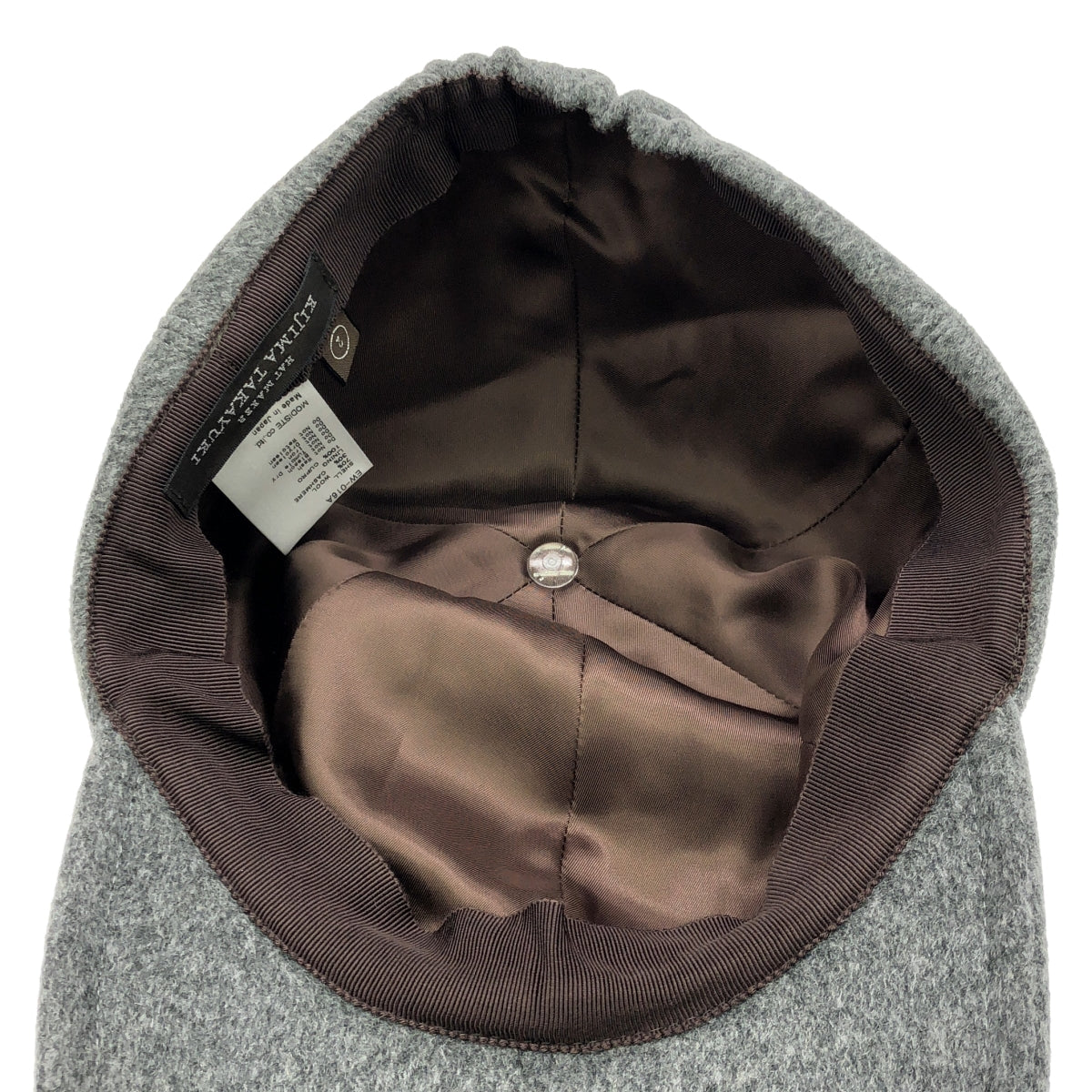 KIJIMA TAKAYUKI / キジマタカユキ | Cashmere blend wool beaver 6-panel cap / カシミヤ ウール キャップ 帽子 / 総裏地 | 2 | グレー | メンズ