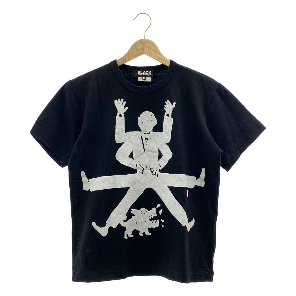 BLACK COMME des GARCONS / 블랙콤 데 걸슨 | 2019AW | 인쇄 가공 코튼 크루넥 컷소우 | M |