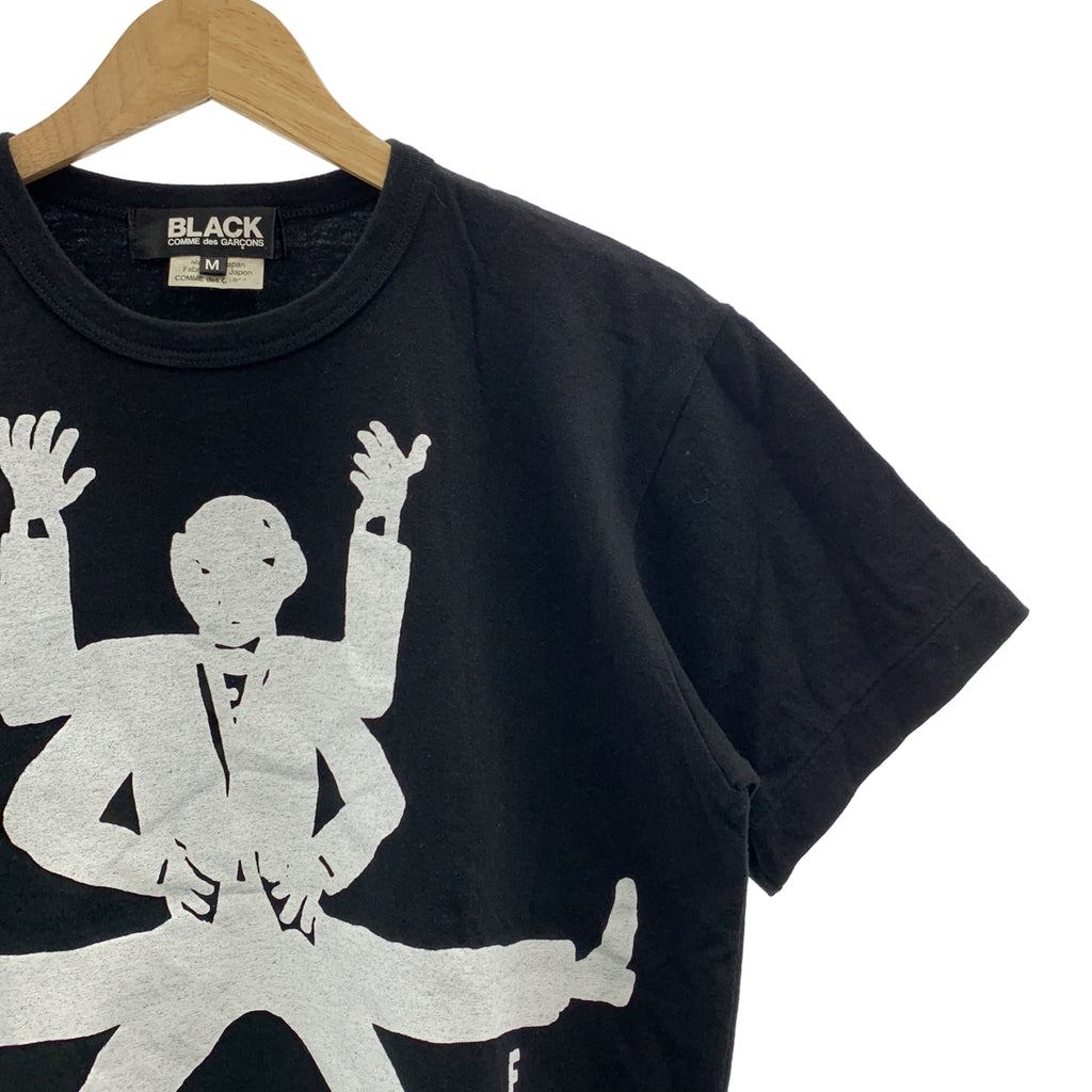 BLACK COMME des GARCONS / 블랙콤 데 걸슨 | 2019AW | 인쇄 가공 코튼 크루넥 컷소우 | M |