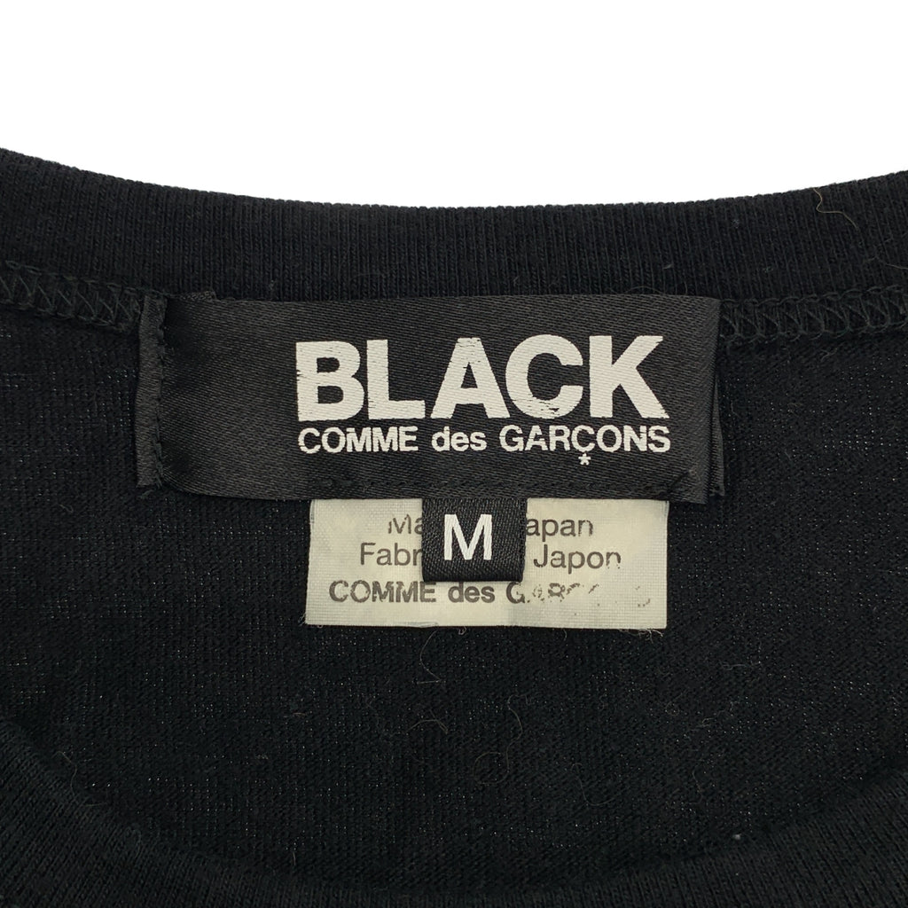 BLACK COMME des GARCONS / 블랙콤 데 걸슨 | 2019AW | 인쇄 가공 코튼 크루넥 컷소우 | M |
