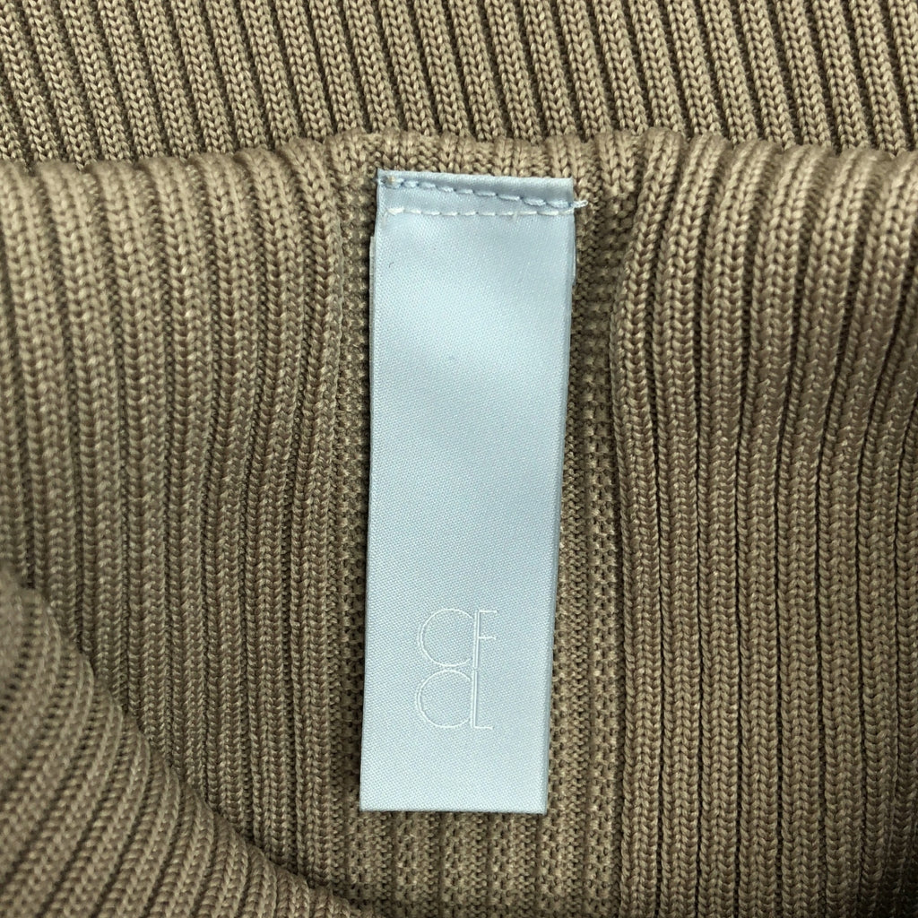 CFCL / シーエフシーエル | PORTRAIT DRESS 2 ポートレートドレス / リブ フレア ロングワンピース | 1 | ベージュ | レディース