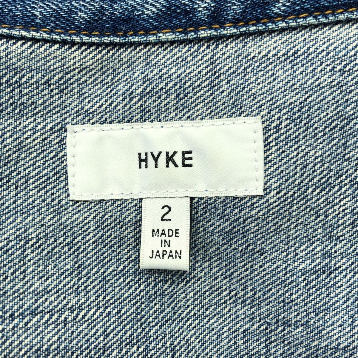 HYKE / 하이크 | DENIM JACKET BIG FIT / 데미지 가공 데님 오버 재킷 | 2 | 남성