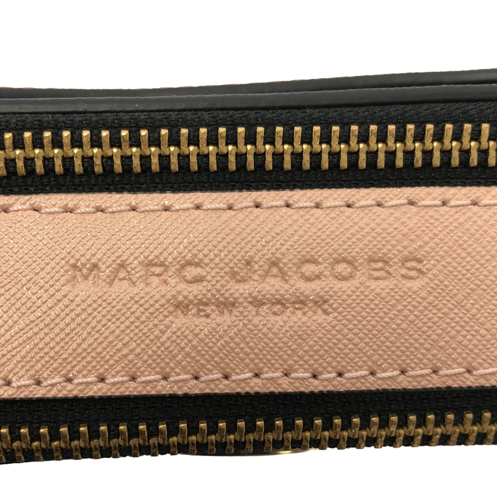 【成色極佳】MARC JACOBS THE SNAPSHOT Logo 單肩包 | 黑/粉/棕色 | 女士
