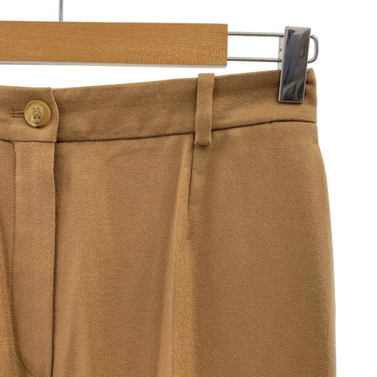 愛馬仕 | Margiela 時期 H 型羈扣羊絨直筒褲 | 38 碼 | 女款