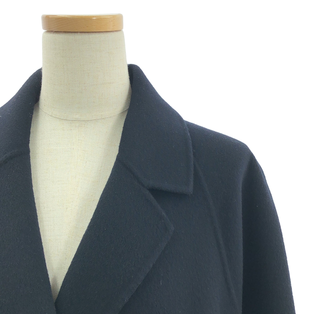 Plage / 플라주 | 2022AW | 해밀턴 와이드 컬러 쇼트 코트 | 36 | 네이비 | 여성