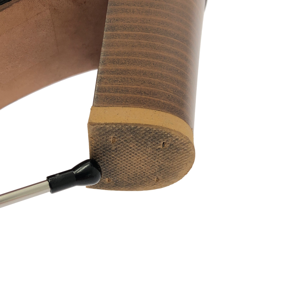 Fabio Rusconi / ファビオルスコーニ | レザー ストラップ ヒール サンダル | 35 | レディース