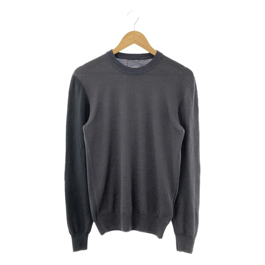 Martin Margiela | 2006AW | Kokonoe Paneled Crew Neck Knit | S | Charcoal Gray | Men's