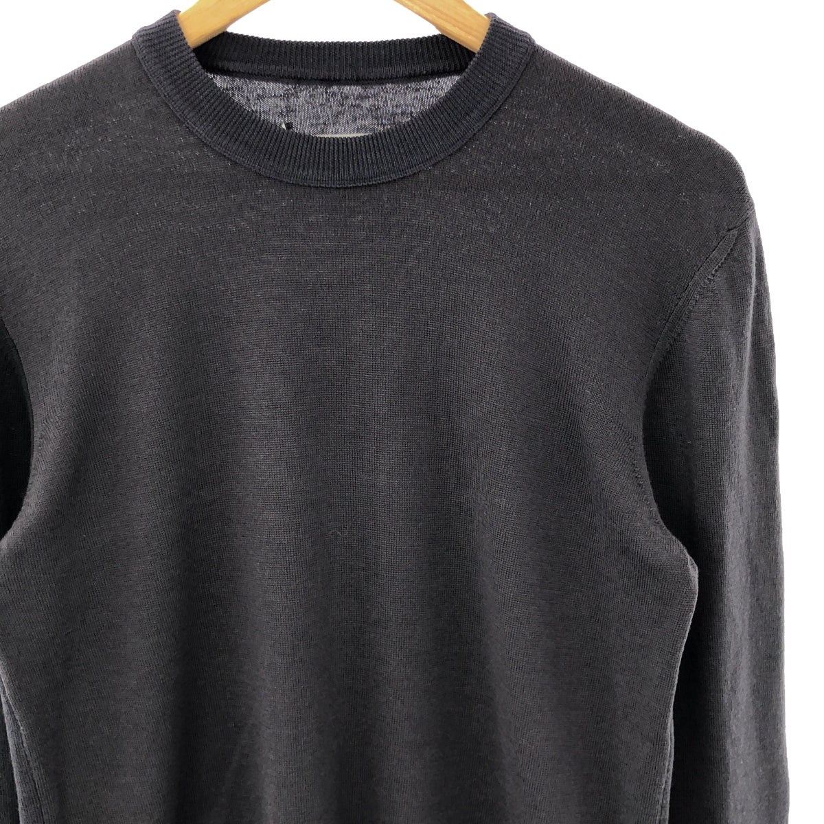 Martin Margiela | 2006AW | Kokonoe Paneled Crew Neck Knit | S | Charcoal Gray | Men's