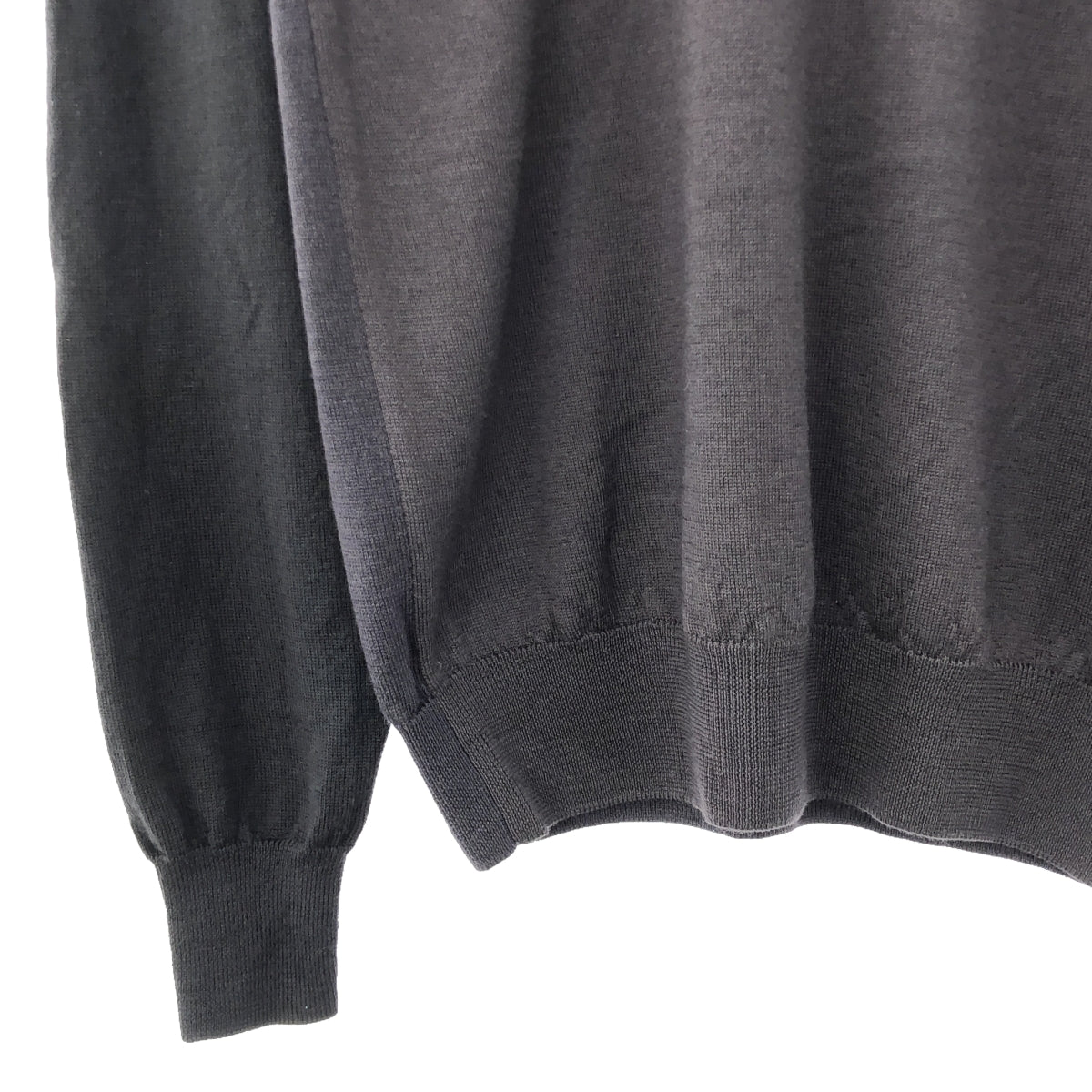 Martin Margiela | 2006AW | Kokonoe Paneled Crew Neck Knit | S | Charcoal Gray | Men's