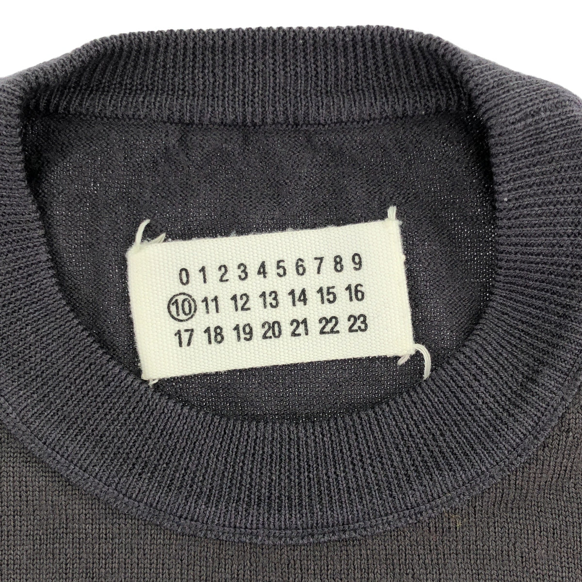 Martin Margiela | 2006AW | Kokonoe Paneled Crew Neck Knit | S | Charcoal Gray | Men's