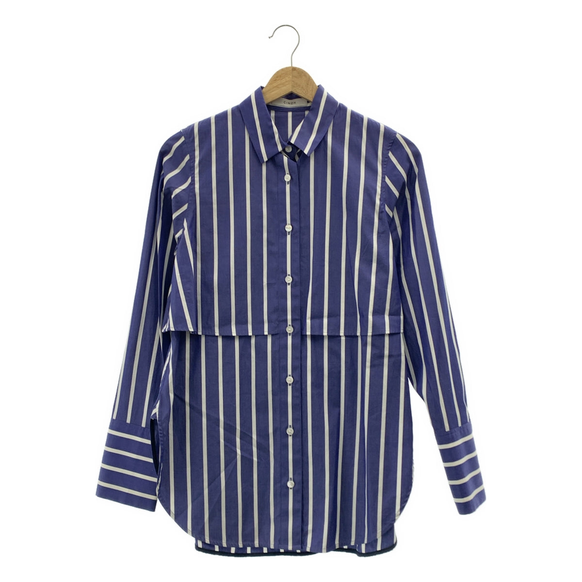 CINOH / Chino | 條紋疊層襯衫 | 尺寸 36 | 女款