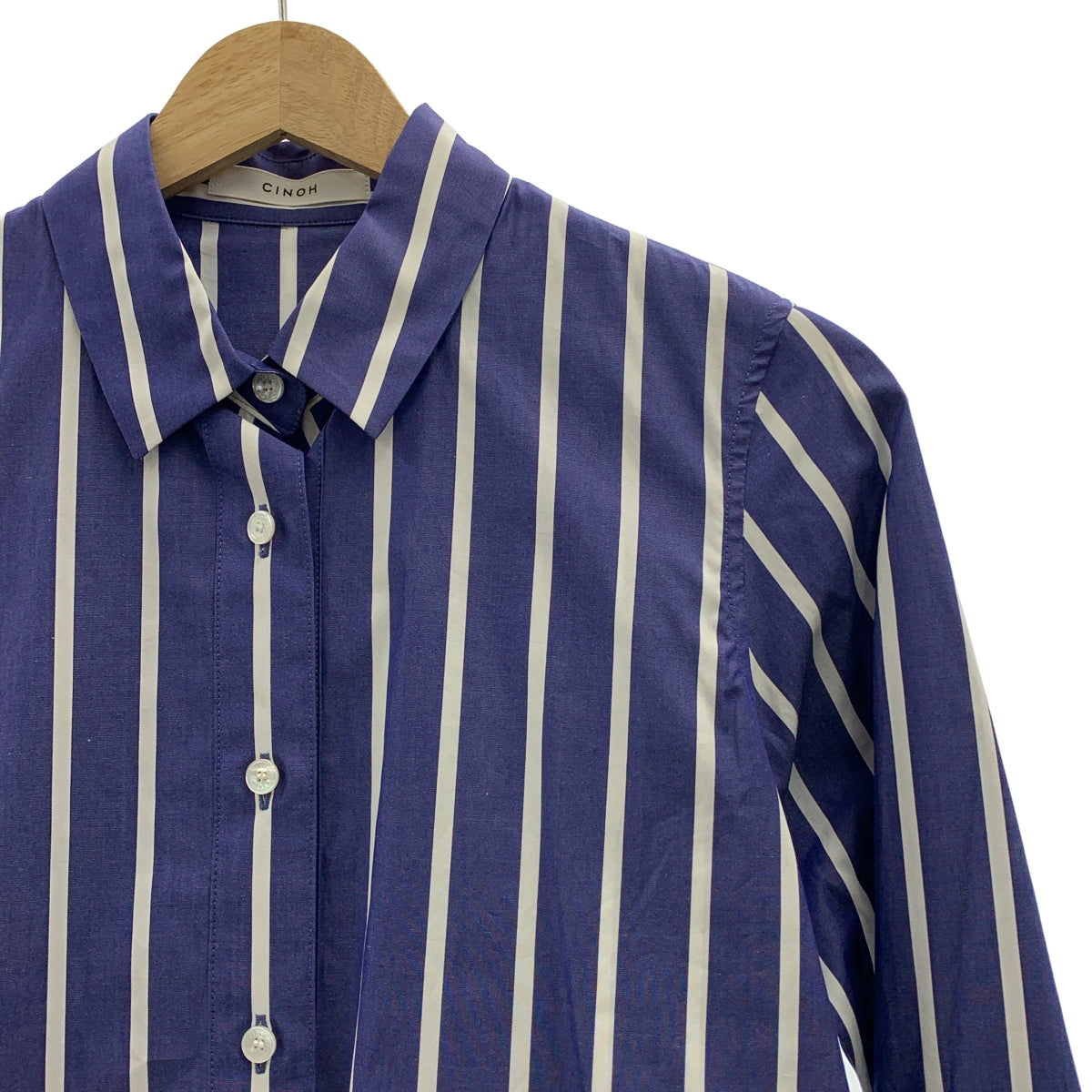 CINOH / Chino | 條紋疊層襯衫 | 尺寸 36 | 女款