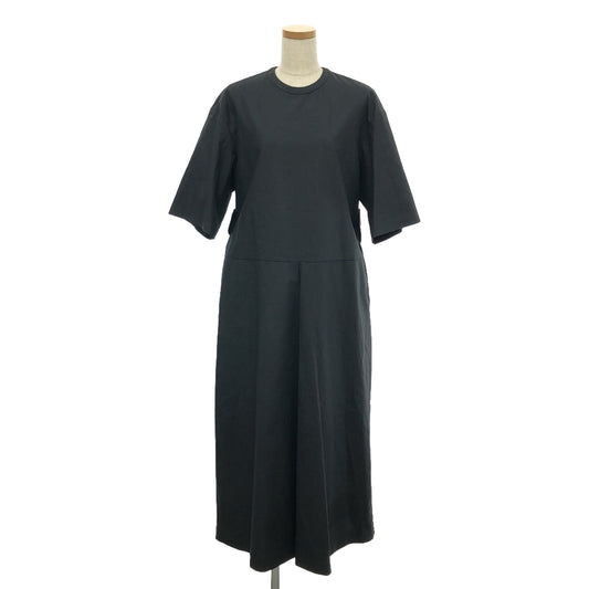 【美品】  CHIEKO+ / チエコプラス | 2024SS | バイカラー プルオーバーワンピース | 36 | ブラック/ホワイト | レディース