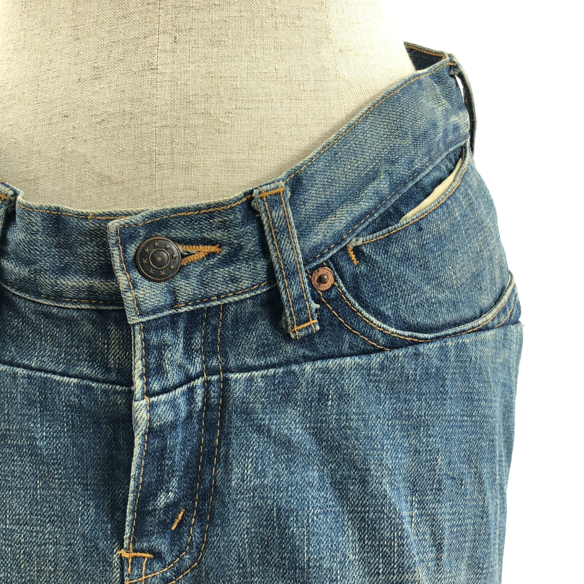 JUNYA WATANABE COMME des GARÇONS / 渡邊淳彌 | Junya Watanabe 2004 秋冬 |瘋狂圖案人魚牛仔裙| SHOPBOP S 號 |女性的