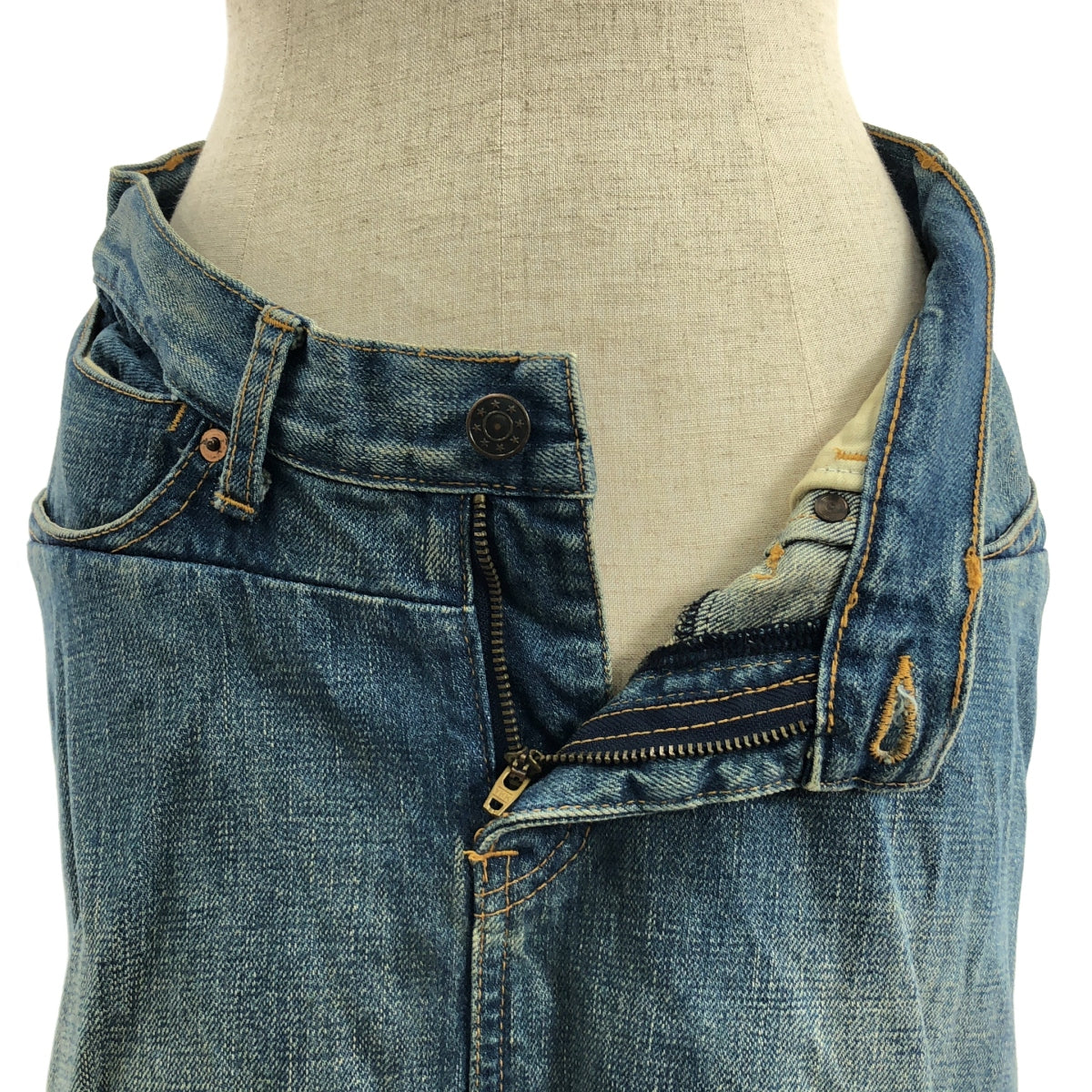 JUNYA WATANABE COMME des GARÇONS / 渡邊淳彌 | Junya Watanabe 2004 秋冬 |瘋狂圖案人魚牛仔裙| SHOPBOP S 號 |女性的