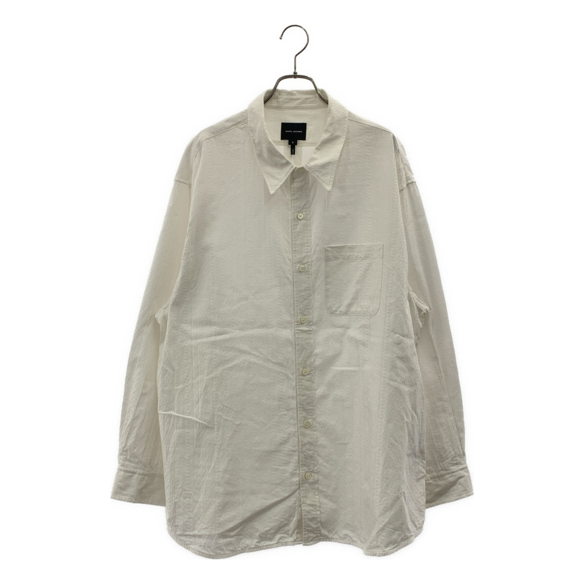 MARC JACOBS / マークジェイコブス | 総ロゴ ジャガード オーバーシルエット レギュラーカラー シャツ | S | メンズ