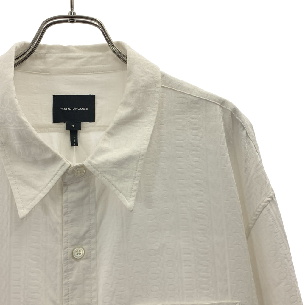MARC JACOBS / マークジェイコブス | 総ロゴ ジャガード オーバーシルエット レギュラーカラー シャツ | S | メンズ