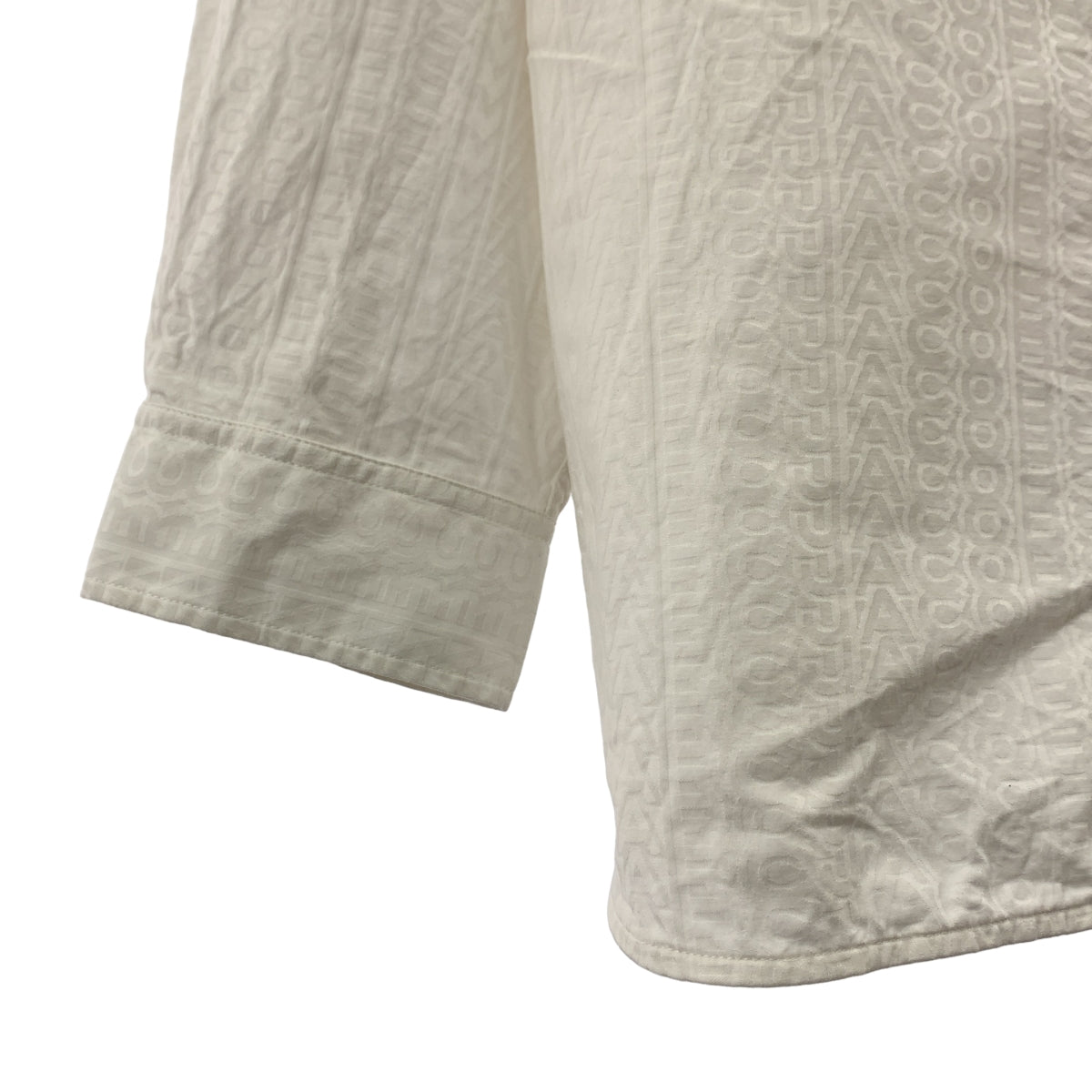 MARC JACOBS / マークジェイコブス | 総ロゴ ジャガード オーバーシルエット レギュラーカラー シャツ | S | メンズ