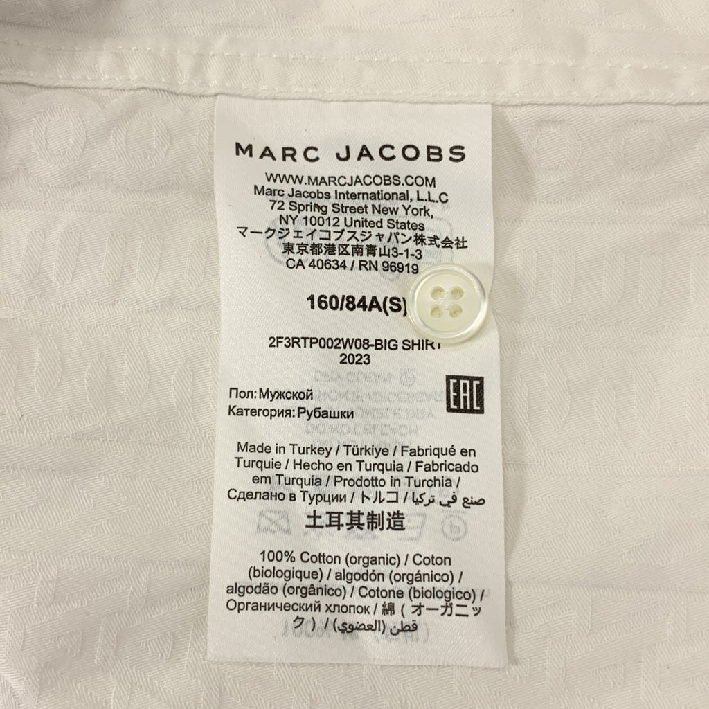 MARC JACOBS / マークジェイコブス | 総ロゴ ジャガード オーバーシルエット レギュラーカラー シャツ | S | メンズ