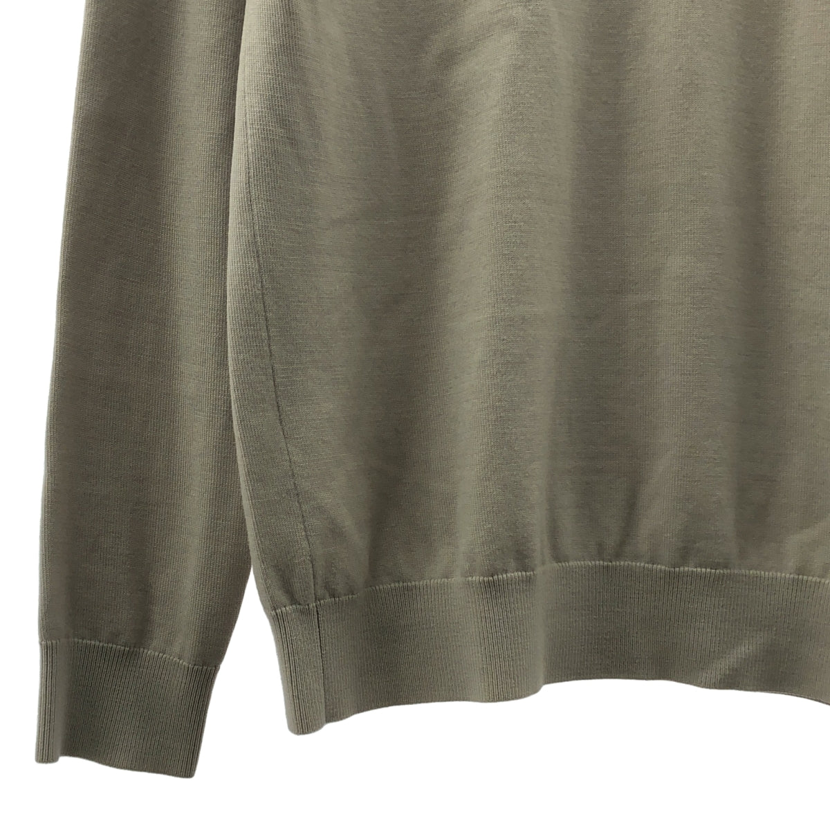 UNITED ARROWS / ユナイテッドアローズ | コットンハイゲージ クルーネック | S | ベージュ | メンズ