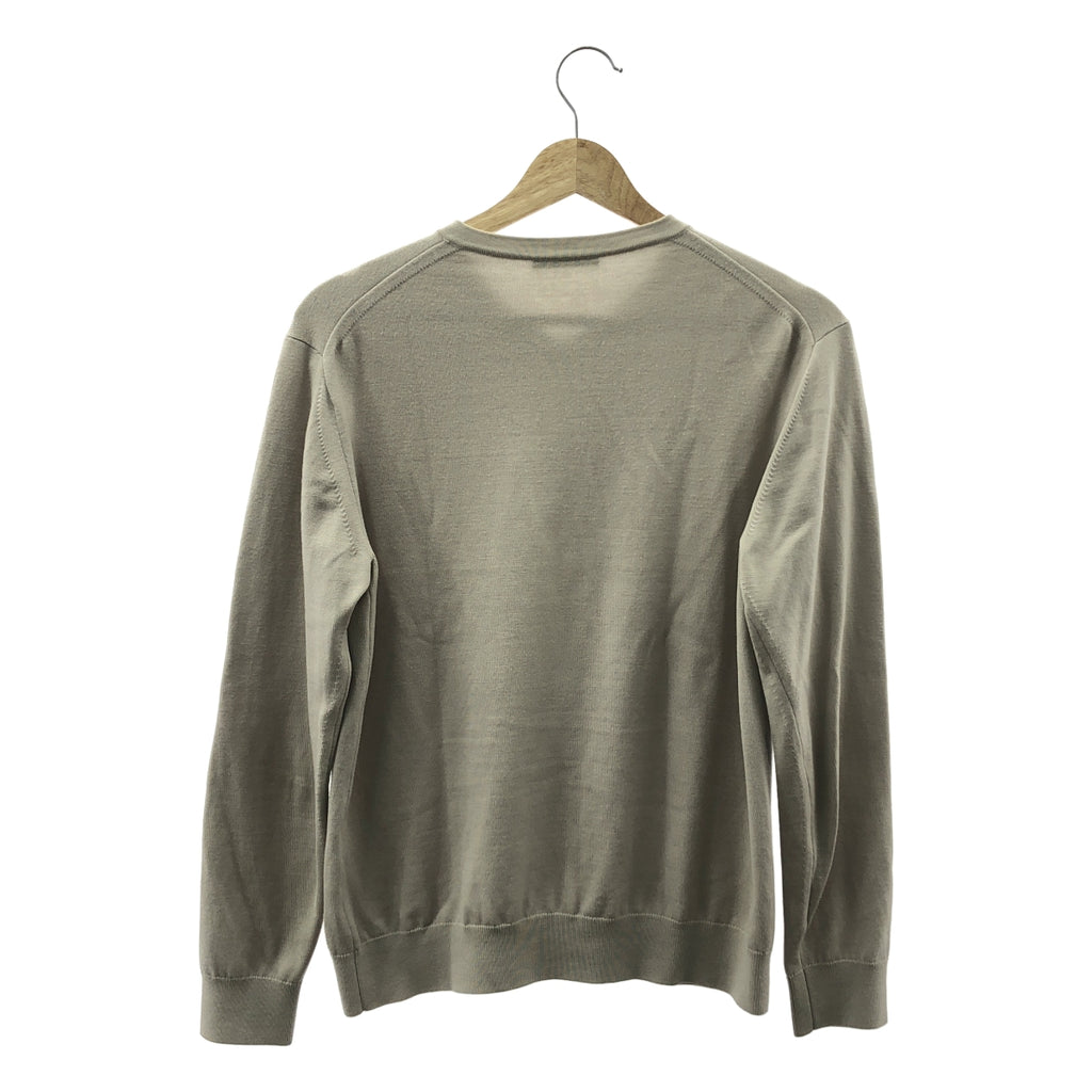 UNITED ARROWS / ユナイテッドアローズ | コットンハイゲージ クルーネック | S | ベージュ | メンズ