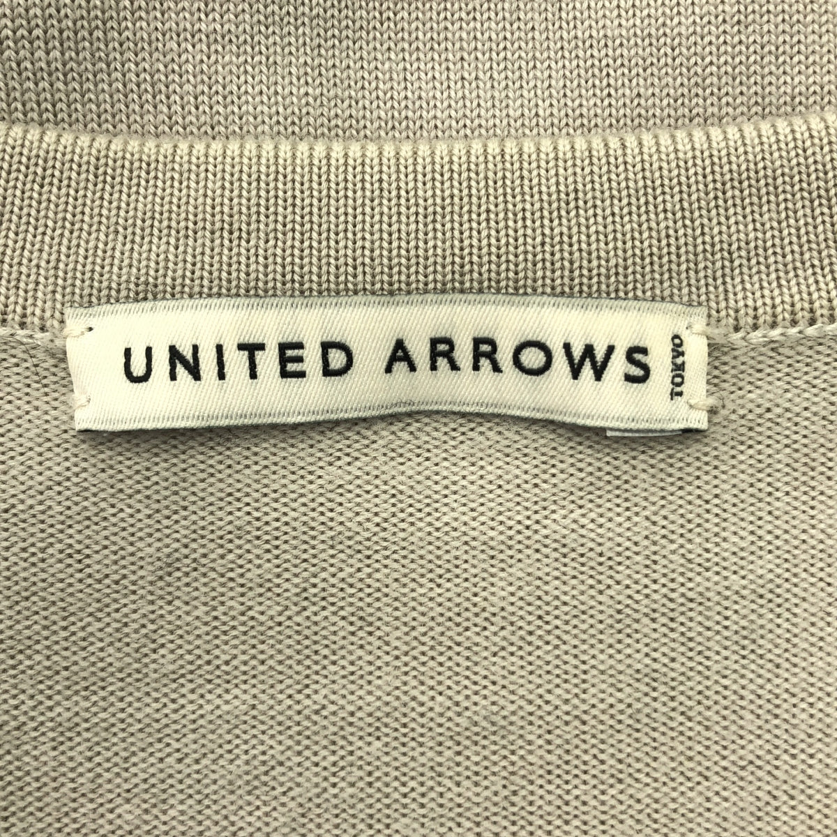 UNITED ARROWS / ユナイテッドアローズ | コットンハイゲージ クルーネック | S | ベージュ | メンズ
