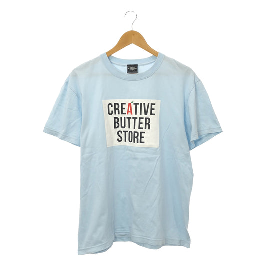 CREATIVE drug store / クリエイティブドラッグストア | クルーネック プリントTシャツ | L | ライトブルー | メンズ