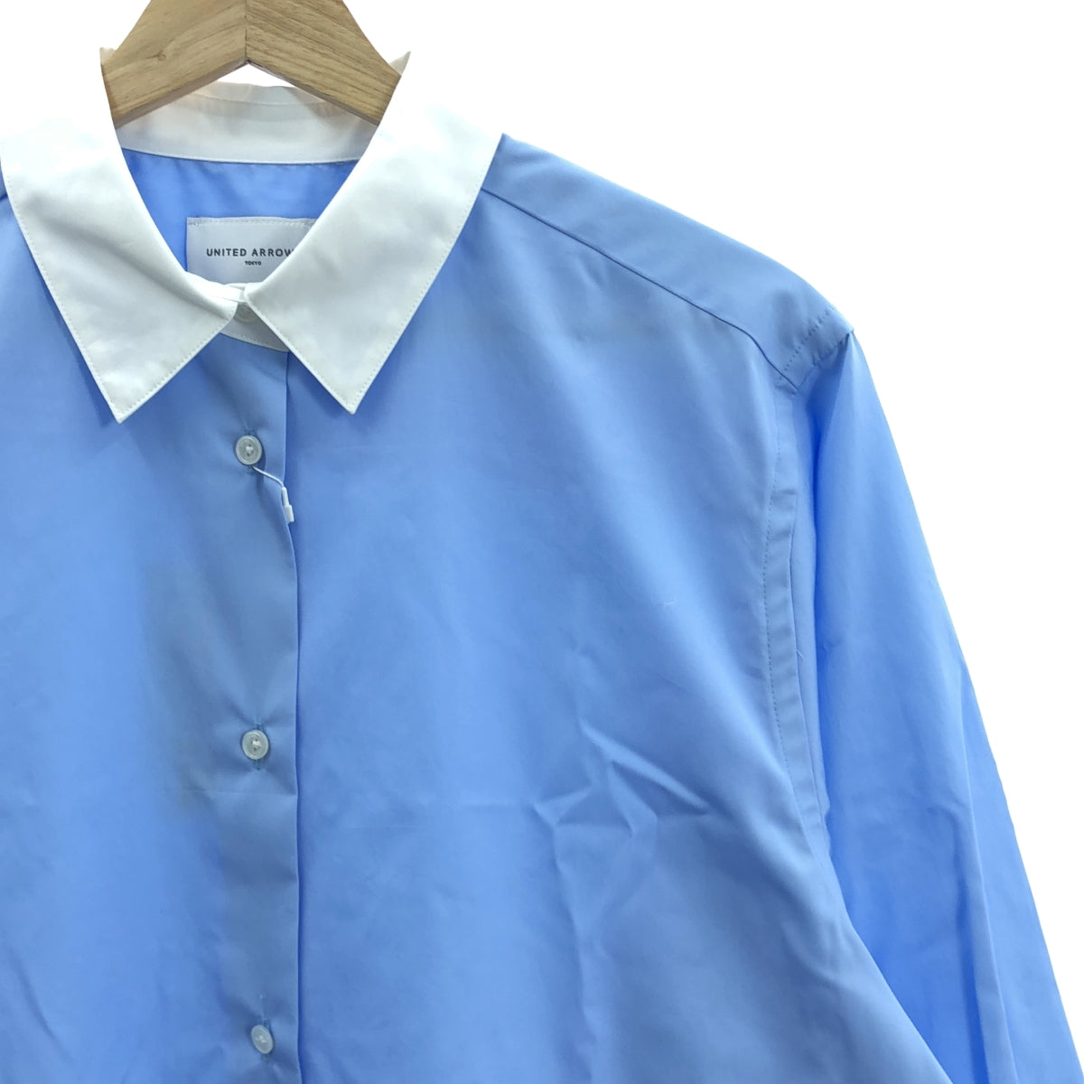 聯合箭隊 | 2024AW | 棉質寬幅布束腰襯衫 | 尺寸 38 |