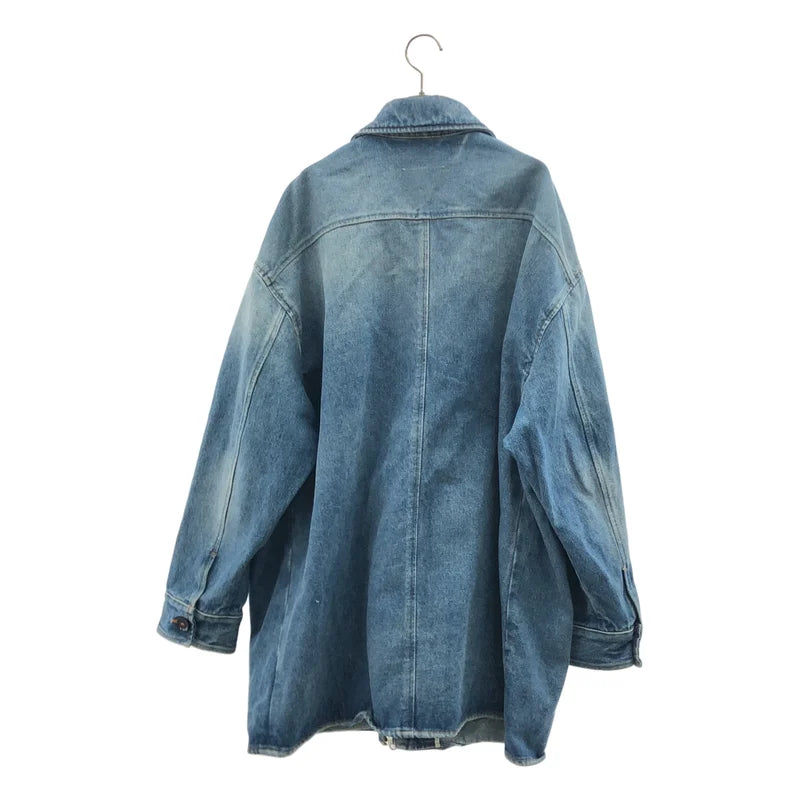 MM6 Maison Margiela / エムエムシックスメゾンマルジェラ | 2021AW | オーバーシルエット ジップアップ デニムジャケット | 1 | レディース