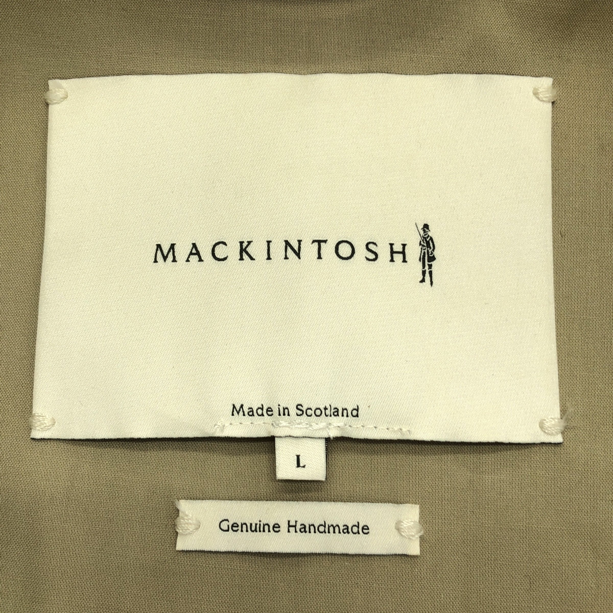 1017 ALYX 9SM / ALYX | × MACKINTOSH / 大衣孔眼與迷彩處理 Balmac 大衣 | L | 米色/黑色 | 男款