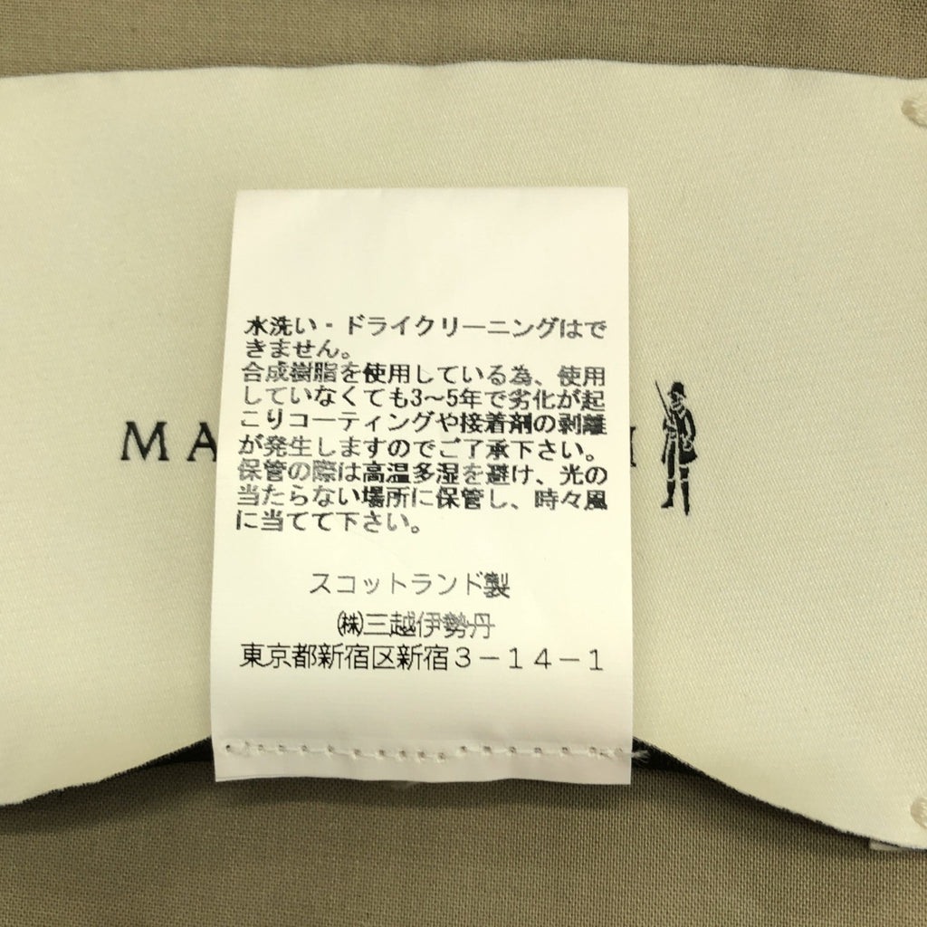 1017 ALYX 9SM / ALYX | × MACKINTOSH / 大衣孔眼與迷彩處理 Balmac 大衣 | L | 米色/黑色 | 男款