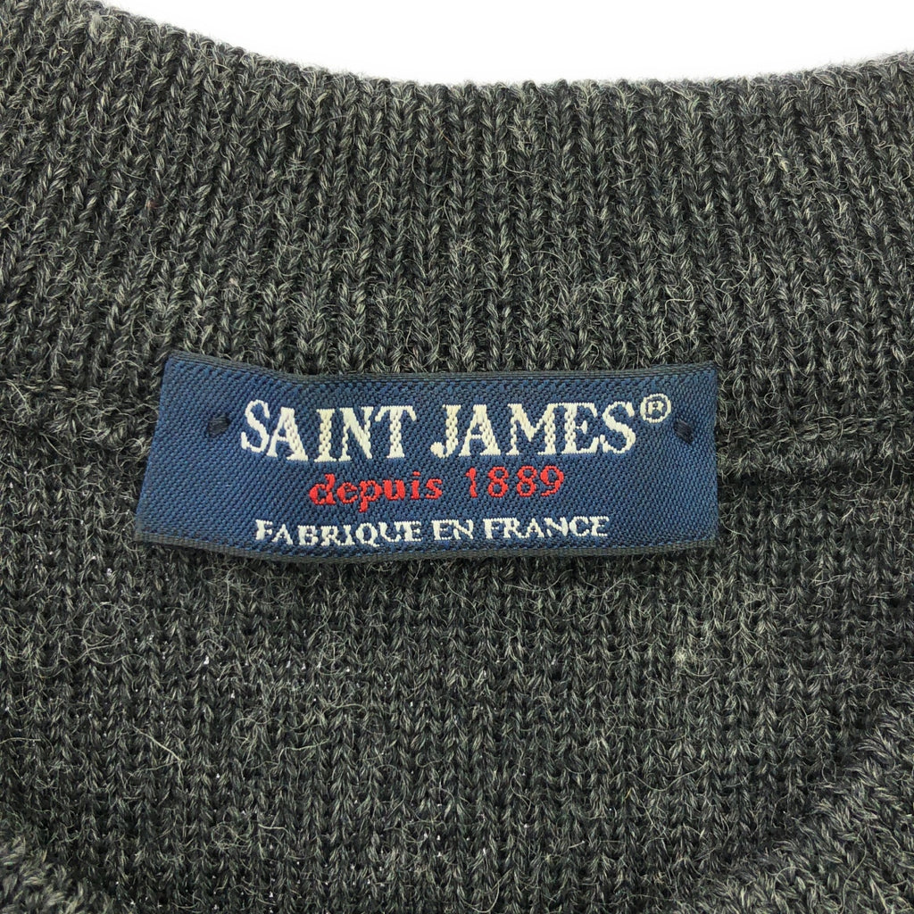 【美品】  SAINT JAMES / セントジェームス | BINIC/CANCALE プルオーバニット | L | グレー | メンズ